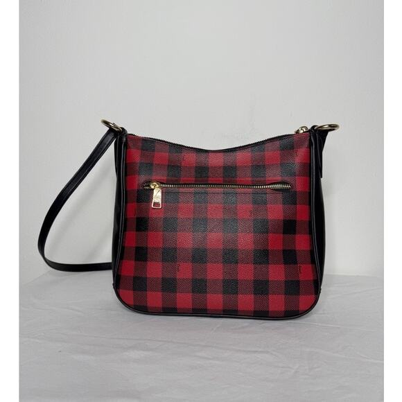 Coach Chaise Crossbody – Red Buffalo Check Plaid | Holiday Handbag - Picture 2 of 8